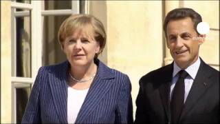 Merkel e Sarkozy a colloquio allEliseo [upl. by Aguste]