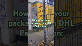 Quick DHL packstation pickup Guide dhlexpress germany simple [upl. by Nostets140]