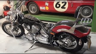 Yamaha V Star 1100 Bobber Build Time Lapse [upl. by Strauss]