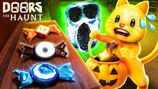 NEW DOORS quotTHE HAUNTquot Trick Or Treat Update Halloween Event ALL BADGES [upl. by Lanza]