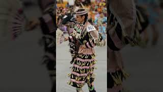 Teen girls jingle dancer at the Leaves falling Moon Pw 2024 [upl. by Irol444]