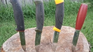 Mora Knife Review  Overview of 4 Popular Mora Knives [upl. by Anaillil]