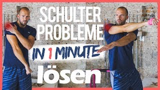 Schulterschmerzen mit nur 1 Übung behandeln  Impingement Syndrom  Dehnen gegen Probleme [upl. by Davy]