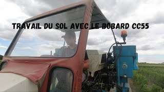 Travail du sol avec le Bobard CC55 et les interceps mécaniques [upl. by Eenat]