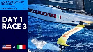 Louis Vuitton Cup SemiFinal Race 3  NYYC American Magic vs Luna Rossa Prada Pirelli  Full Replay [upl. by Atiek505]