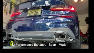 2021 BMW M340i Standard vs M Performance Exhaust Sound Comparison [upl. by Nannie]