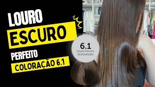 Pintando o cabelo em 🏠 de louro escuro acinzentado 61 Cor amp Ton com 1300 reais 🤩 [upl. by Cordeelia402]