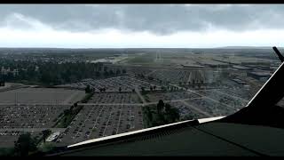 XPlane 11  A320  Ortho4XP  Landing at London Gatwick Airport  Cockpit View [upl. by Bazil]