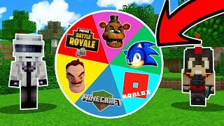 ¡LA RULETA DE LOS VIDEOJUEGOS 🎯😱  PRUEBA TU SUERTE EN MINECRAFT [upl. by Cheke678]