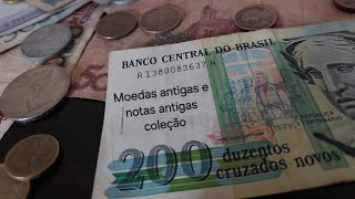 Moedas e notas antigas e coleção mas NÃO É TODAS [upl. by Perl530]