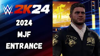 WWE 2K24 Community Creations  MJF 24 Entrance [upl. by Eisaj452]