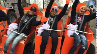 Yellotools Roller Coaster  Achterbahn Kostüm Karneval 2015 [upl. by Kellda]