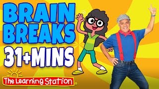 Brain Breaks ♫ Action Songs and Dance Songs for Kids Playlist ♫ Move and Freeze ♫ Kids Songs [upl. by Anirehtak]