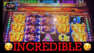 INCREDIBLE 🥳 BULL RUSH SLOT MACHINE 🎰 POKIE WINS [upl. by Kannry]