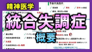 【精神医学①】統合失調症（概要）【理学療法士・作業療法士】 [upl. by Aicelav634]