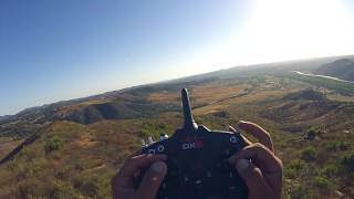 Great Planes Kunai vs HobbyKing Apollo DLG  Best Slope Lift  Bills Hill Bonsall Ca [upl. by Natsirc982]