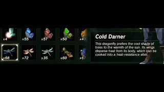 Cold Darner  Winterwing Butterlfy  Farming Location  Zelda BOTW [upl. by Akenahc]