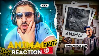 REACTION Junior Hassen  ANIMAL 🇲🇦♥️🇹🇳 [upl. by Antonie]