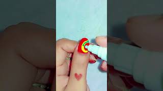 Easy and beautiful Nail design nailart nailcolour naildesign [upl. by Legnalos]