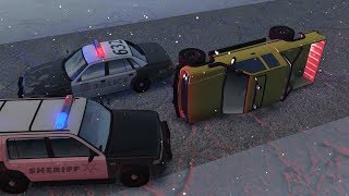 Frozen Lake Police Chases 2  BeamNGdrive [upl. by Publius]