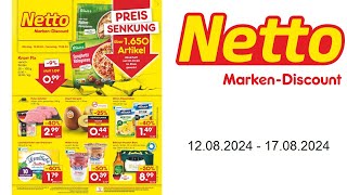 Netto MarkenDiscount Prospekt DE  vom 1208 bis 17082024 [upl. by Minabe]