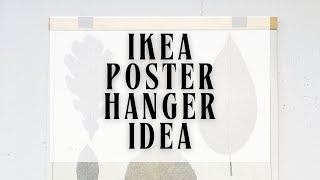 IKEA bamboo poster hanger [upl. by Ellierim]