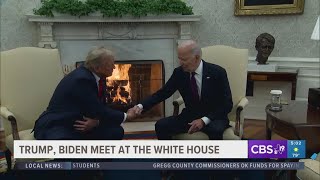 It is a nice world today  Trump Biden meet in Oval Office to discuss smooth transition of power [upl. by Nevile]