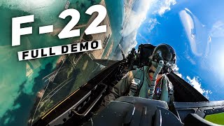 Full F22 Demo Exclusive Look Inside the Raptor [upl. by Narut831]