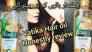 Vatika almond hair oil honestly review vatikaamlondoilbenefits vatika oil hairoil [upl. by Ellierim134]