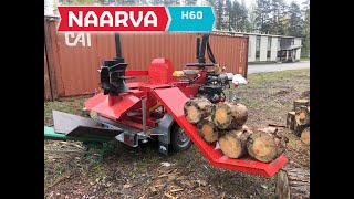 Naarva H60 hydraulisella nostopöydällä Naarva H60 with the hydraulic log lifter [upl. by Fiel166]