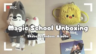 ♡Magic School Unboxing♡Stray Kids♡Skzoos Standees amp Pobs♡ [upl. by Nidak]