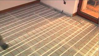 ECOFLOOR Underfloor Heating Mat Installation [upl. by Halford]