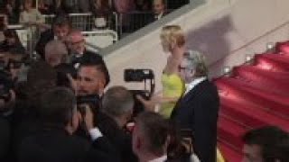 Charlize Theron and Sean Penn narrowly miss Salma Hayek at Cannes premiere of Hayeks Tale of Tales [upl. by Aniela]