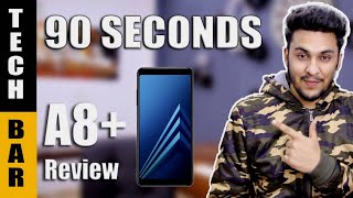 Samsung Galaxy A8 Review in 90 Seconds  Hindi [upl. by Ermengarde]