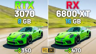 10 Games on RTX 3070 vs RX 6800 XT in 2024  1440p [upl. by Noremak]