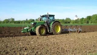 John Deere 6210R  Lemken Europal 7 [upl. by Abott]