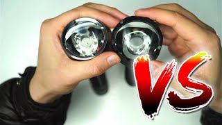 Wurkkos TD01C vs Convoy M21J Flashlight Battle [upl. by Ecyak]