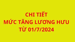 Mức tăng lương hưu từ 0172024 [upl. by Eeral243]