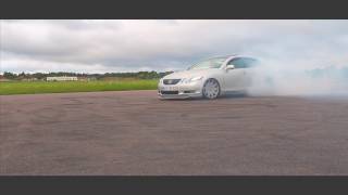 Lexus gs300 burnout  Bagged and straight piped [upl. by Armando]