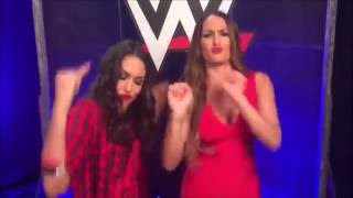 The Bella Twins Dancing To Carmellas Theme Song [upl. by Zilada]