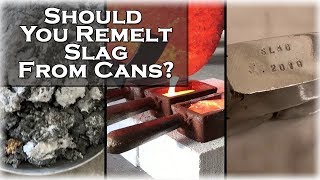 Should You Remelt Slag from Aluminum Cans Get Pure Ingots From Slag [upl. by Neelahs]