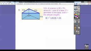 Review For Test on Geometric Solids Chapter 12 [upl. by Odanref]