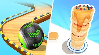 going balls  pancake run  levels 14  Android ios gameplay [upl. by Nygem526]