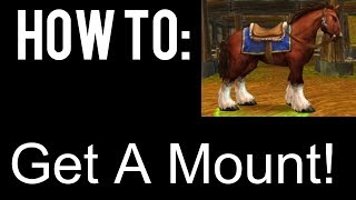 How To Get A Mount In World Of Warcraft Stormwind [upl. by Aicnilav223]