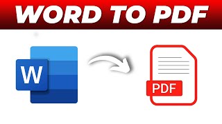 How To Convert Word to PDF For FREE [upl. by Ranson797]