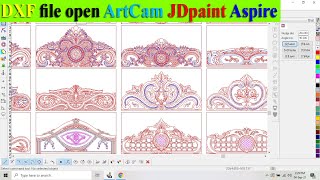 DXF File Open ArtCam Jdpaint Aspire Full Video [upl. by Anor]