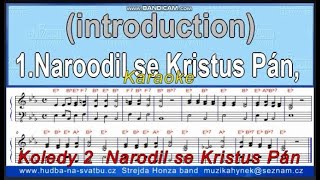 Koledy 2 Narodil se Kristus Pán karaoke [upl. by Nelrah]