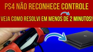 CONTROLE DE PS4 NÃƒO SINCRONIZA NEM COM O CABO  VEJA COMO RESOLVI [upl. by Constantino419]