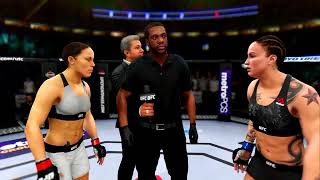 EA Sports UFC 3 Gameplay Raquel Pennington vs Liz Carmouche [upl. by Norford]