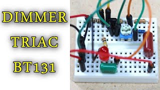 Ac Dimmer Triac using BT131 [upl. by Old]